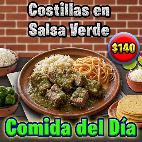 Costillas Salsa Verde 140