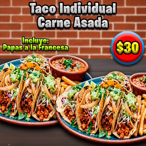 Taco Individual Carne Asada