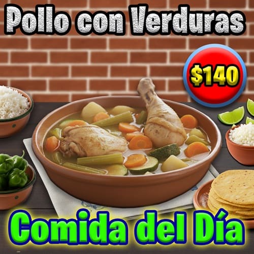 Pollo Verduras 140